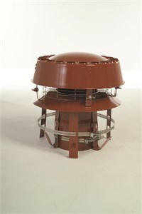 Anti Downdraft Pot Hanging Cowl 125mm (Terracotta)